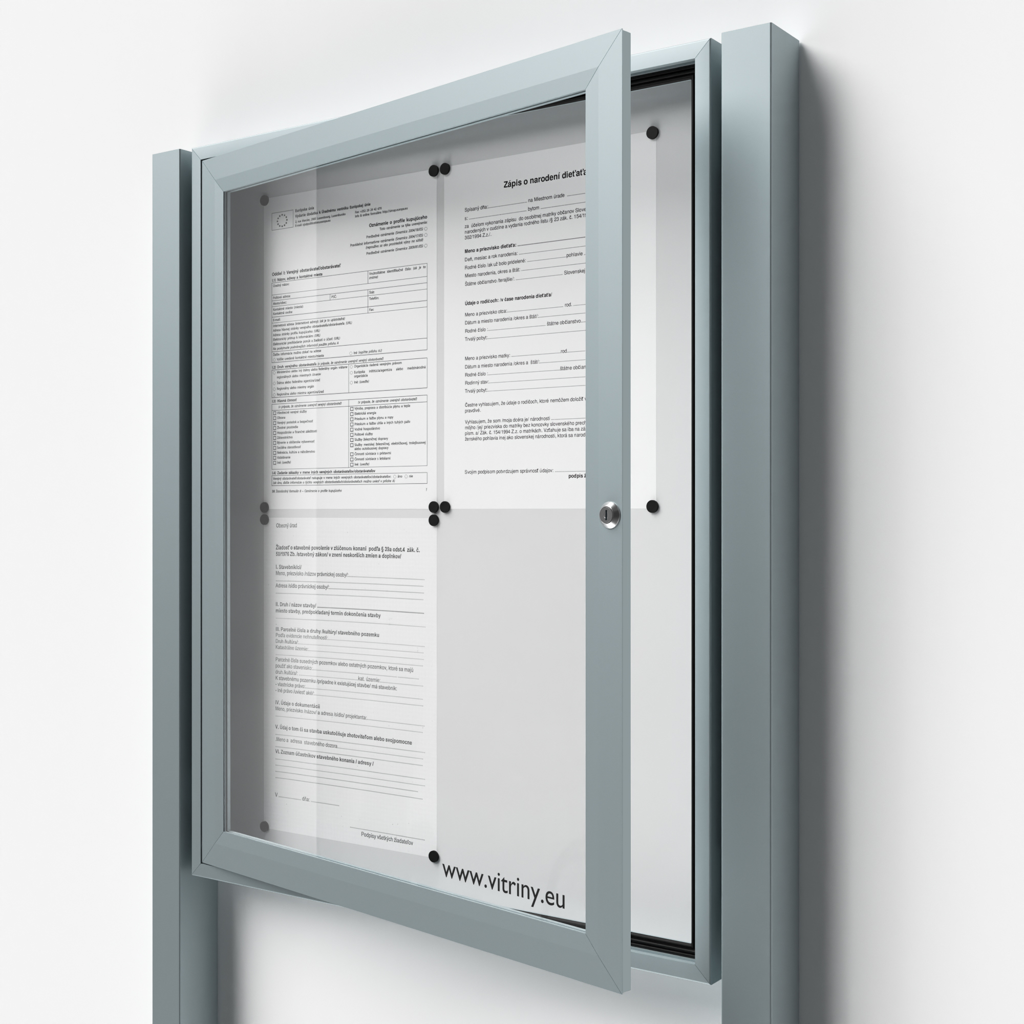 SIDE50 so stĺpikmi - otváranie do boku